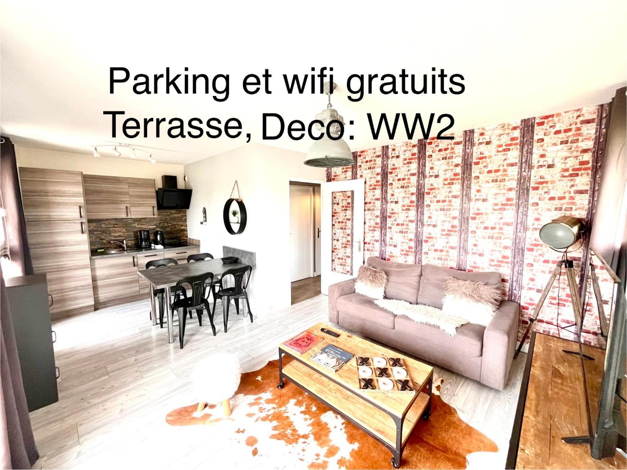 Le Green Way, Style Seconde Guerre Et Terrasse Caen Exteriör bild